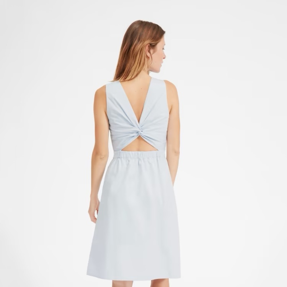Everlane “The Clean Cotton Twist-Back Dress”